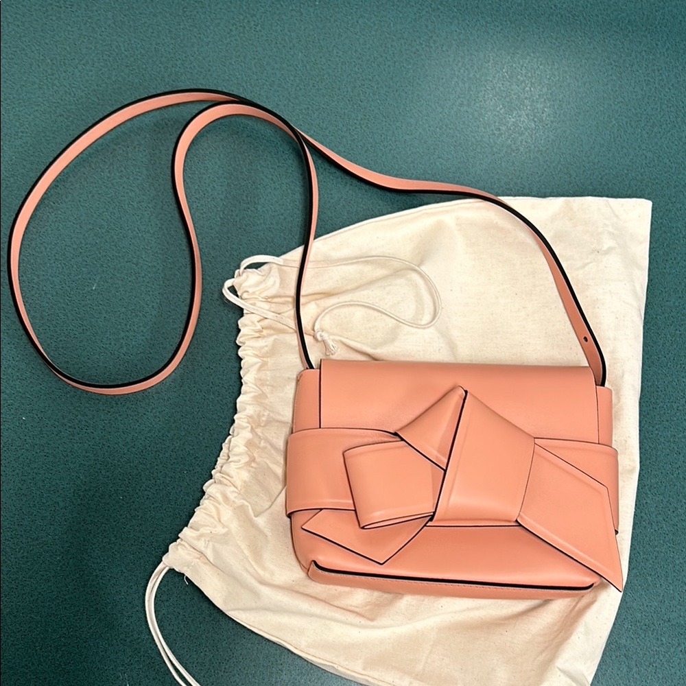 Acne Studios Pink Bow Musabi Mini Crossbody